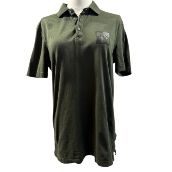 Armani Exchange Women’s Green Polo Shirt Size M | Classic Fit - Picture 5 of 9